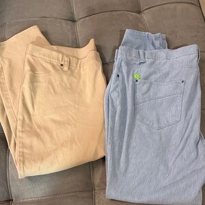 Time and Tru Men's Chinos in Beige and Light Blue
